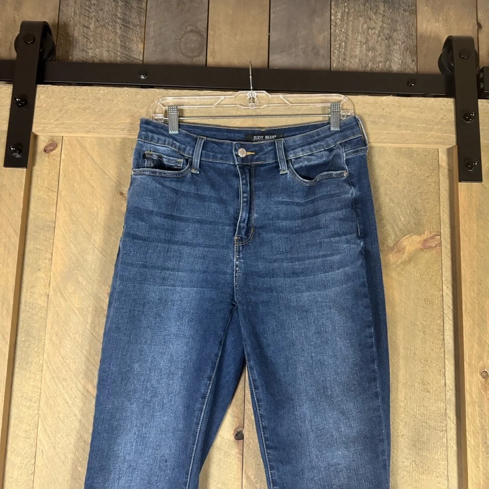 Judy Blue high rise Cool Denim boyfriend denim jeans Size 9 / 29 - Picture 7 of 15